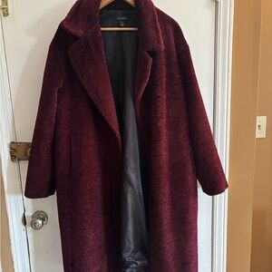 Women's Burgundy Coat